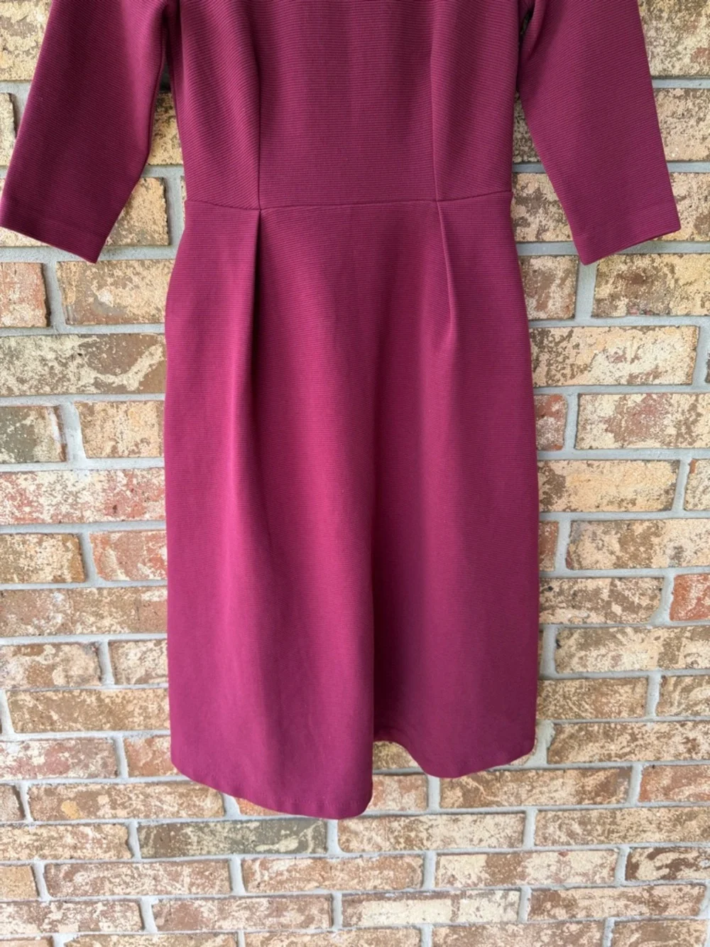 Boden Violet Ottoman Dress Women’s Size 6 Regular Ruby Color Pockets Beautiful! - Picture 4 of 11